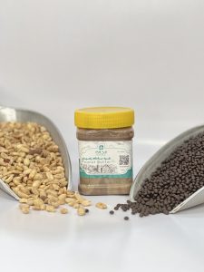 خرید کره بادام زمینی شکلاتی ایشان
